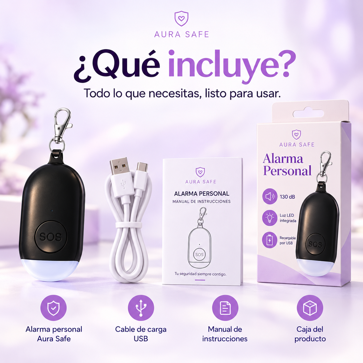 Alarma Personal Aura Safe